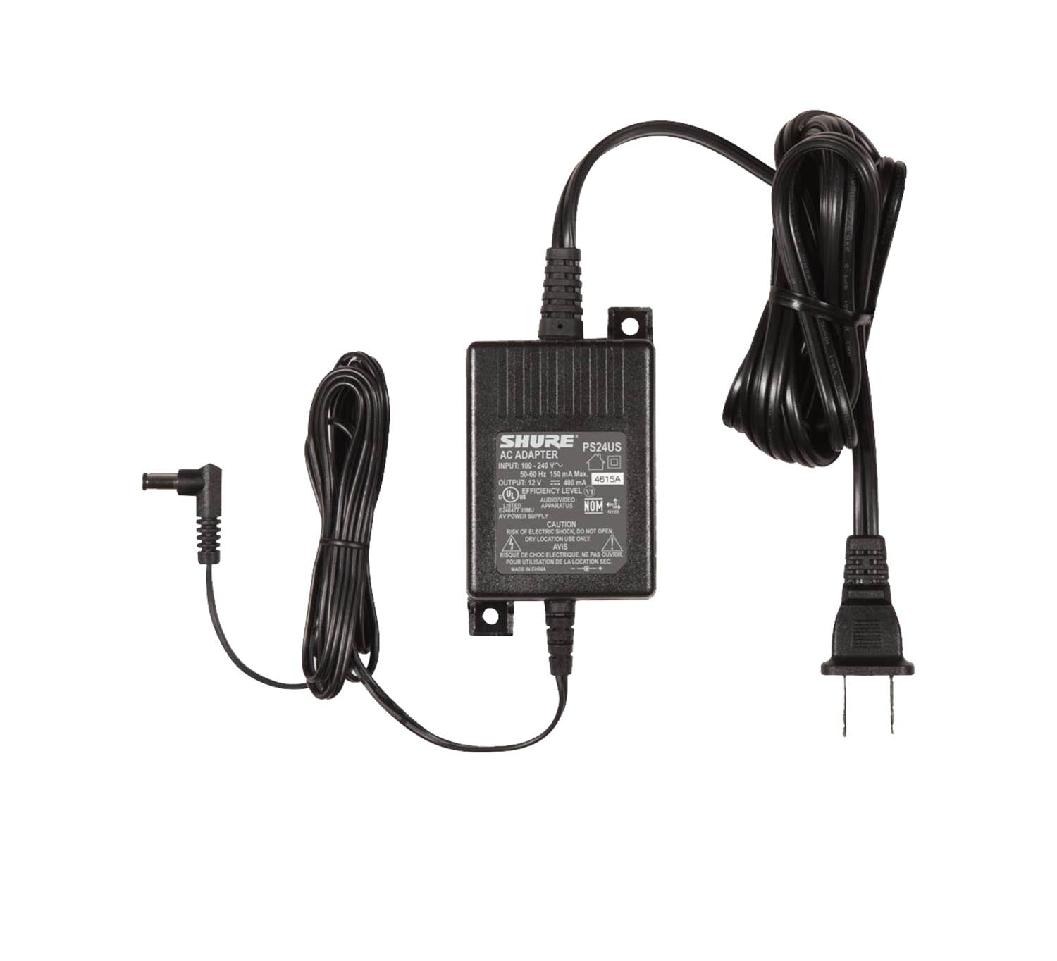 Shure PS24US 12V DC In-line Power Supply - Hollywood DJ