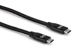 Hosa USB-306CC SuperSpeed USB 3.1 Type-C Male to Male Cable - Gen2, 6' - Hollywood DJ