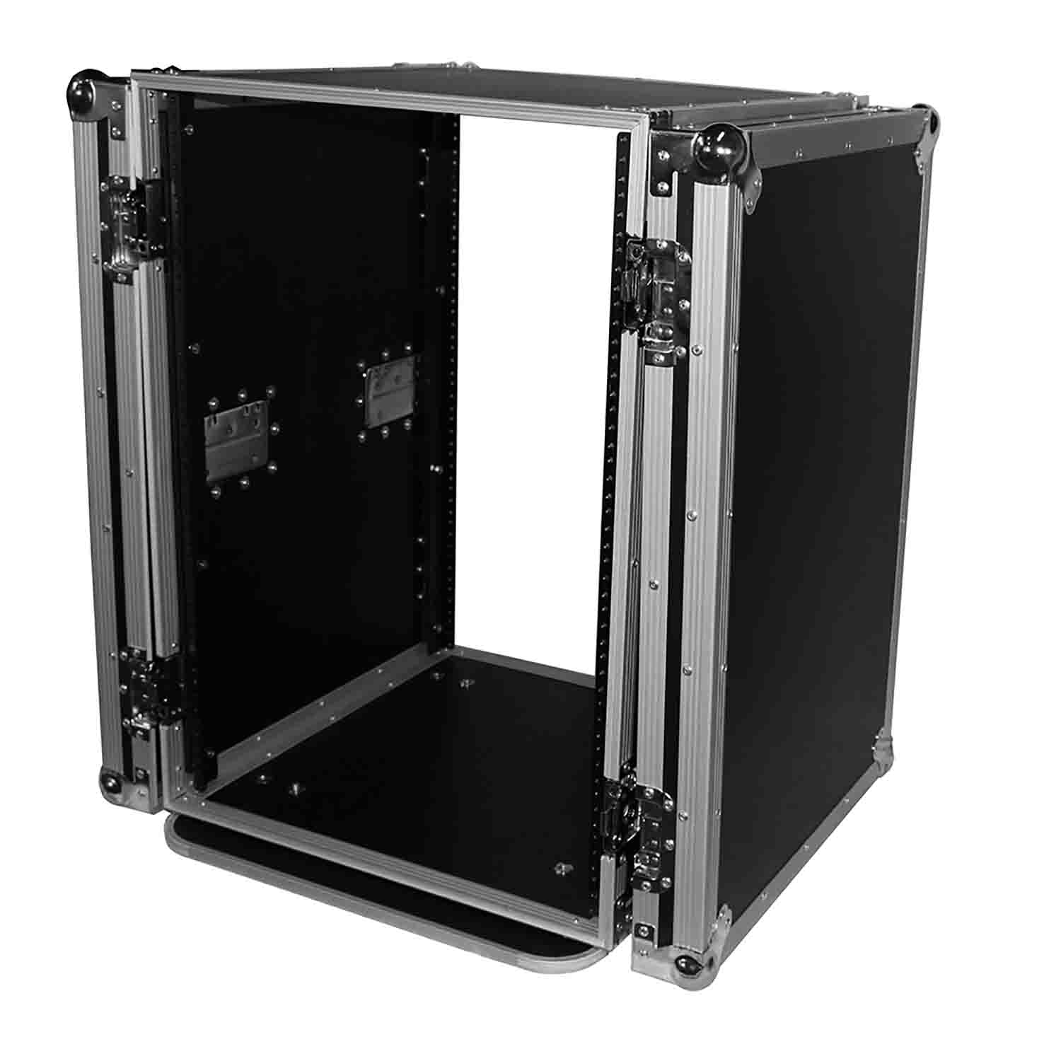 ProX T-16RSS, 16U Space Rack Mount ATA Flight Case 19 In Depth - Hollywood DJ