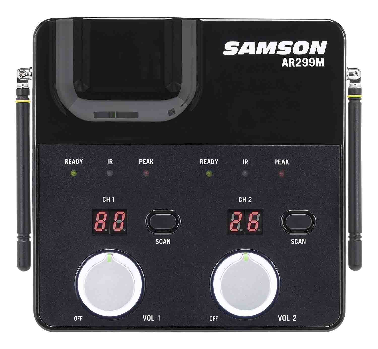 Samson SWC288MALL-K Concert 288m All-in-One Dual-Channel Wireless Combo and Handheld Microphone System - Hollywood DJ