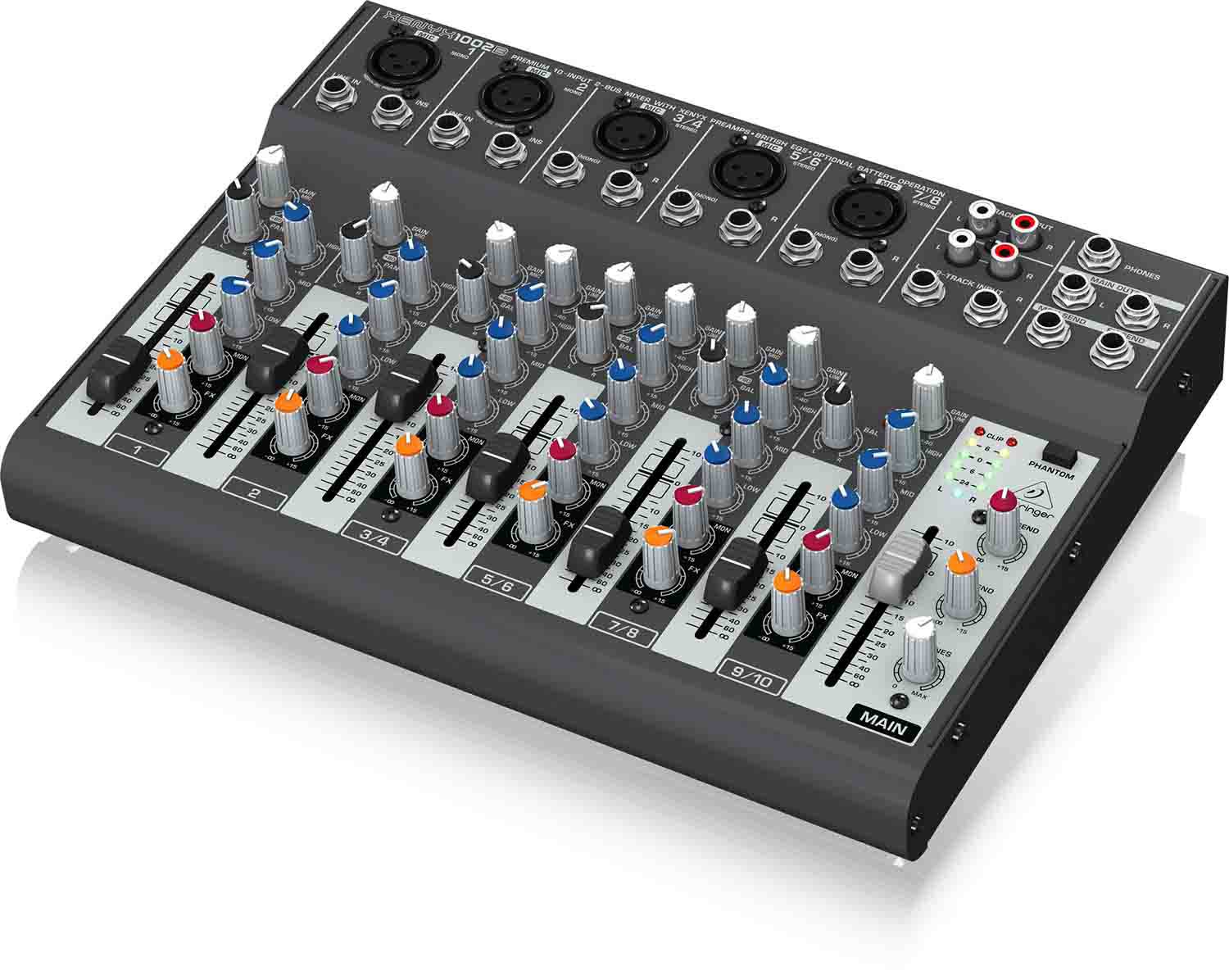 Behringer 1002B, 10-Input 2-Bus Mixer with XENYX Preamps - Hollywood DJ