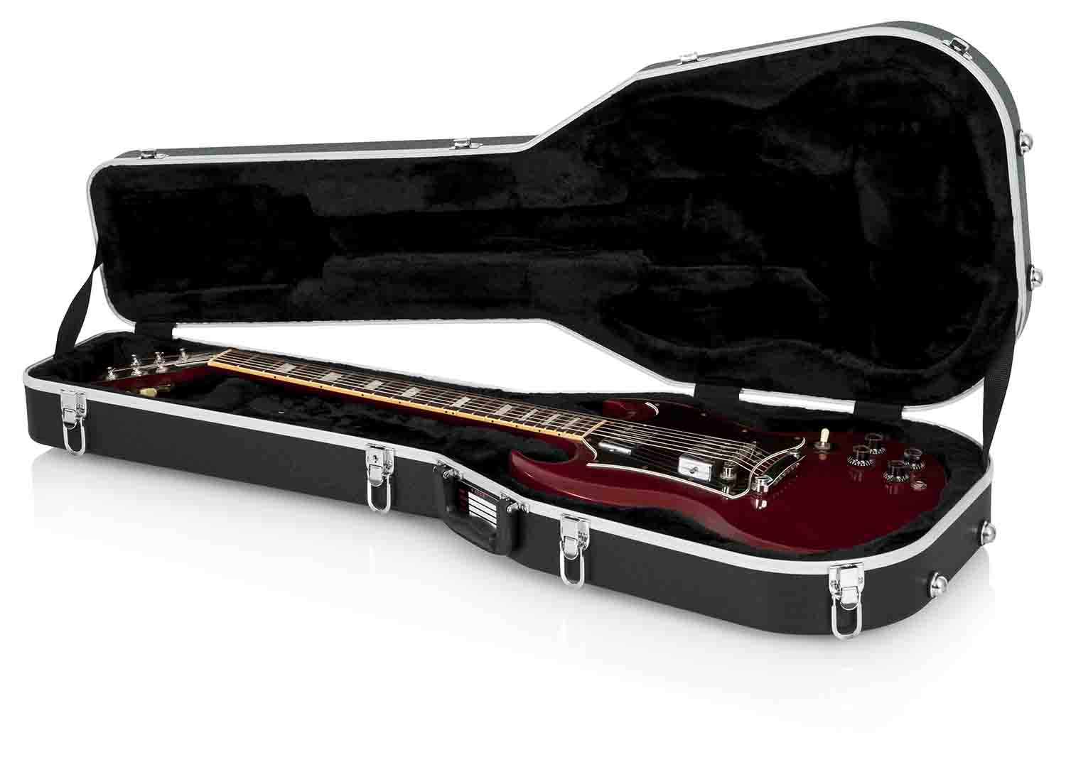Gator Cases GC-SG Deluxe Molded Guitar Case for Solid-Body Electrics and Gibson SG Guitars - Hollywood DJ