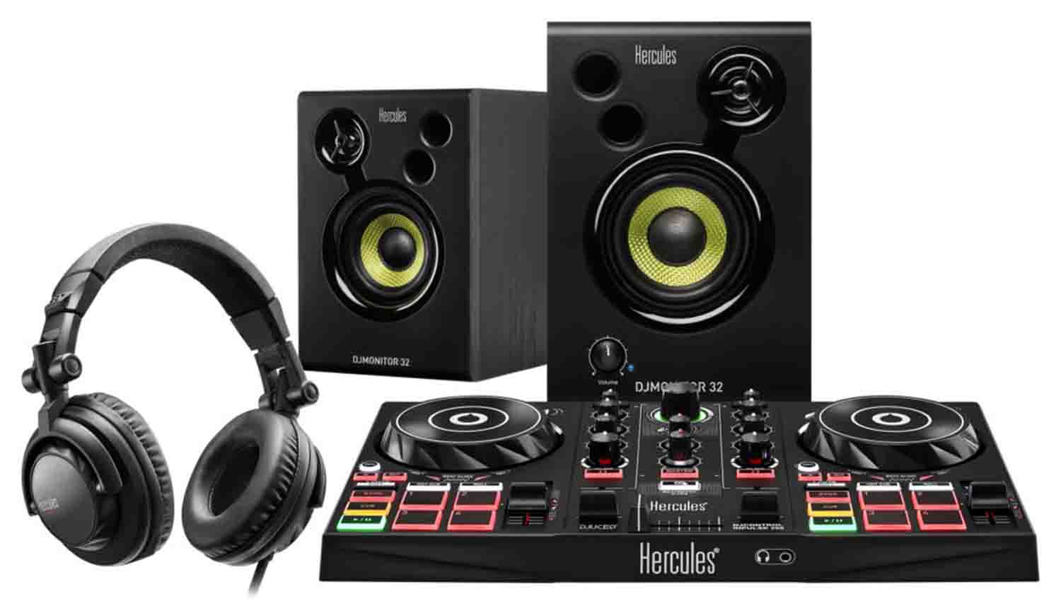 Hercules DJLearning Kit Complete DJ System for Beginners - Hollywood DJ