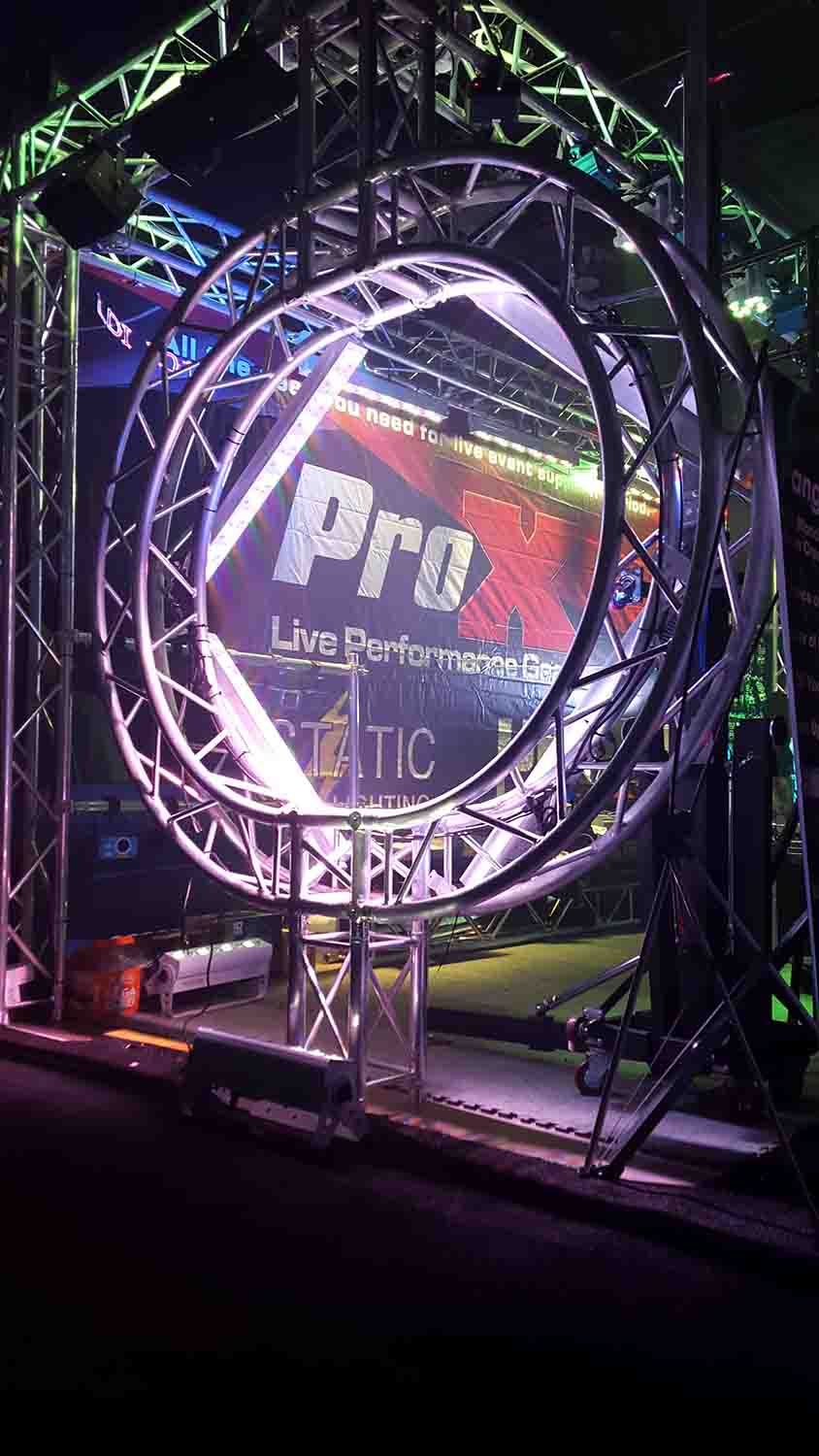 ProX XT-CSQ656 F34 Square Frame Circular Truss 2 Segments - 6.56 Feet - Hollywood DJ
