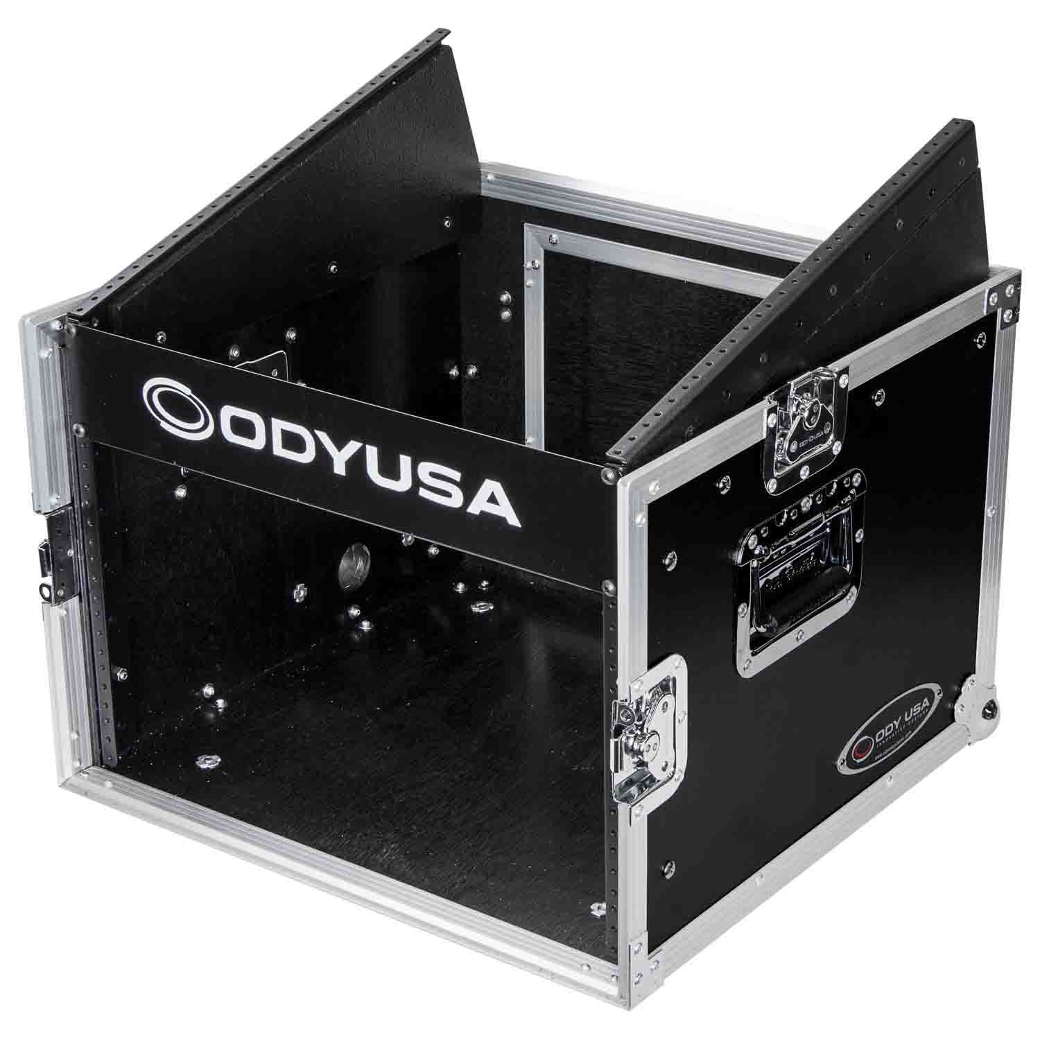 Odyssey FZ1006, 10U Top Slanted 6U Vertical Pro Combo Rack Case - Hollywood DJ