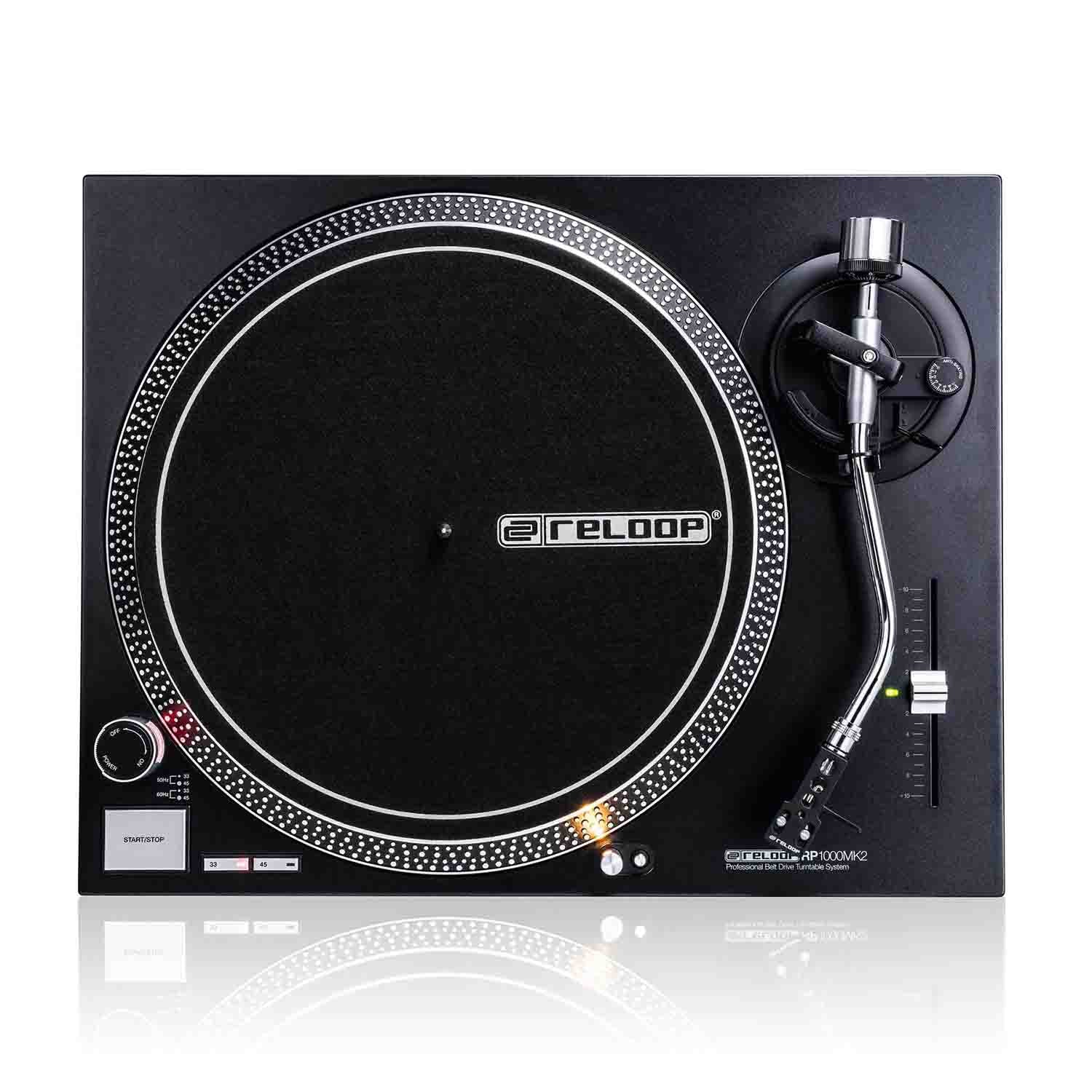 Reloop RP-1000 MK2 Dual DJ Turntable Package with Cases - Hollywood DJ