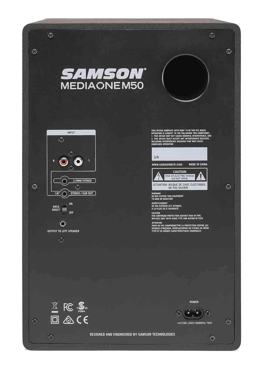 Samson Media One M50 Powered Studio Monitors - Hollywood DJ