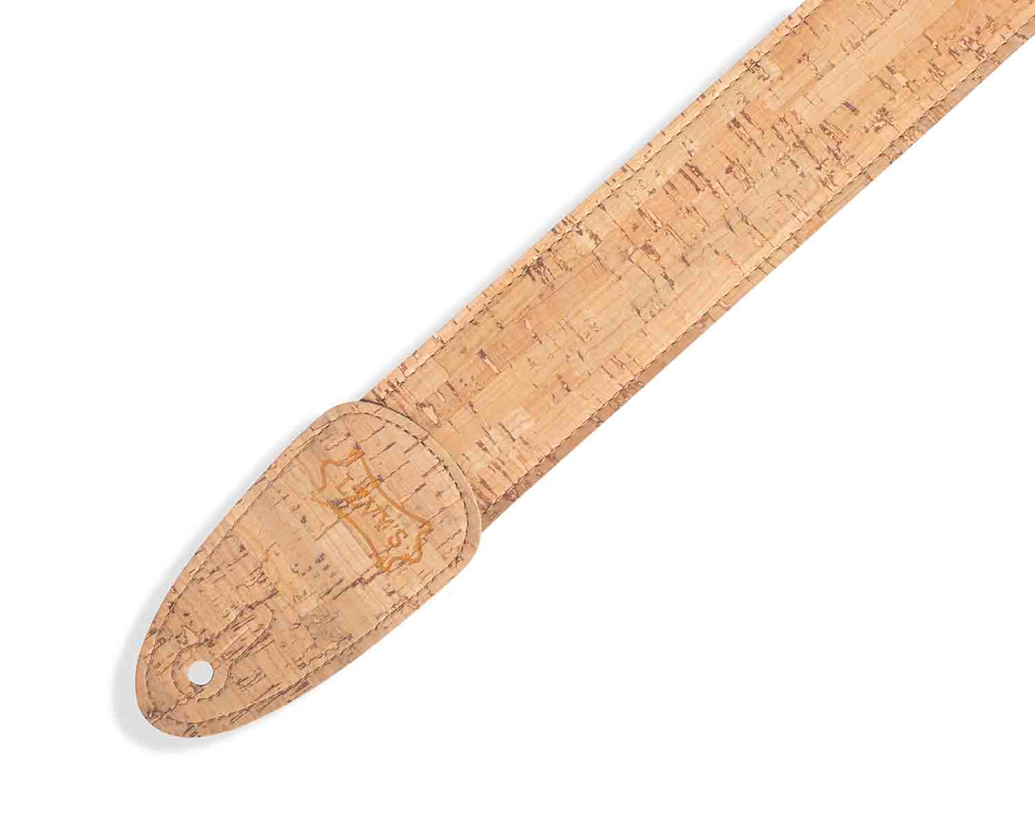Levy's Leathers MX8-NAT 2-inch Cork Guitar Strap in Natural - Hollywood DJ