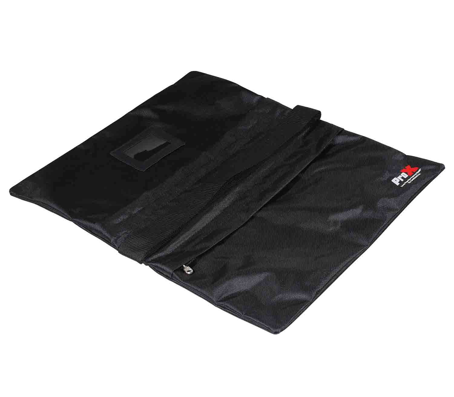 ProX XB-SANDBAG50 Black Double Zipper Saddlebag Sandbag - 50lb Capacity (Empty) - Hollywood DJ