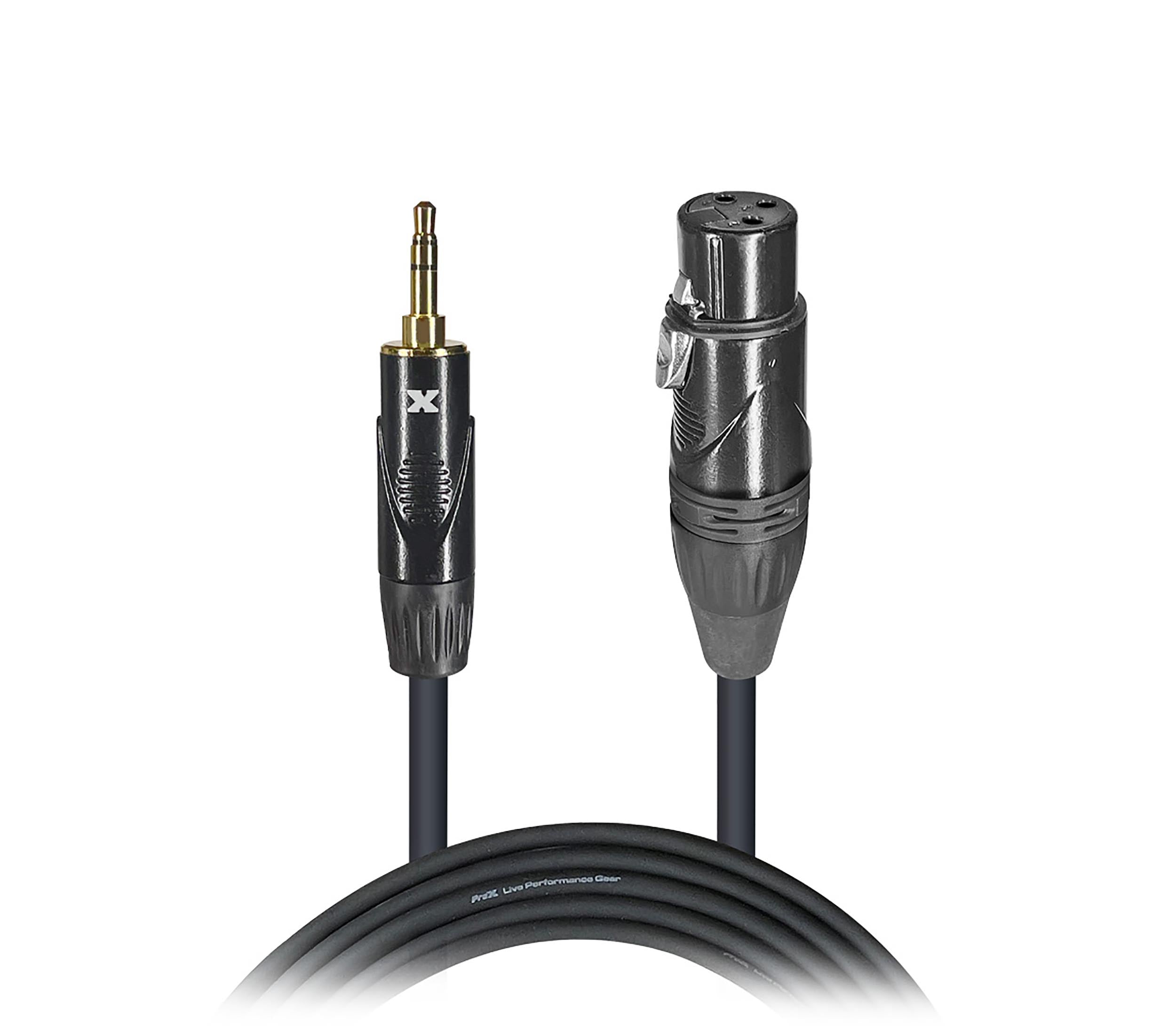 ProX Cables XC-MXF05 - 5ft. Balanced High Performance Interconnect Microphone DJ Audio Mixer Cable Female XLR to 3.5MM Connector by ProX Cases
