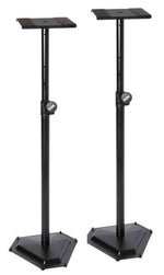 Onstage SMS6600-P Hex-Base Monitor Stands - Black - Hollywood DJ