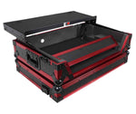 ProX XS-RANEONE WLTFRLED DJ Flight Case for Rane One 1U Rackspace with Sliding Laptop Shelf, Wheels and LED KIT - Hollywood DJ