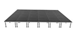 ProX XSU-16X24PKG, Stage One 16' x 24' Ft. Portable Stage Package - Includes 24x Units with Telescoping 16-22" Adjustable Legs by ProX Cases