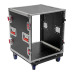 Gator Cases G-TOUR 12U CAST, 12U Standard Road Rack Case with Casters - Hollywood DJ