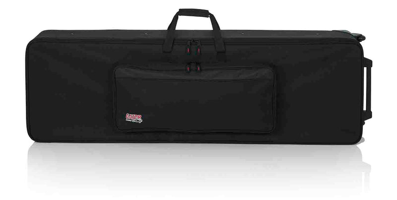 Gator Cases GK-88 Rigid EPS Foam Lightweight Case for 88 Note Keyboards with Wheels - Hollywood DJ