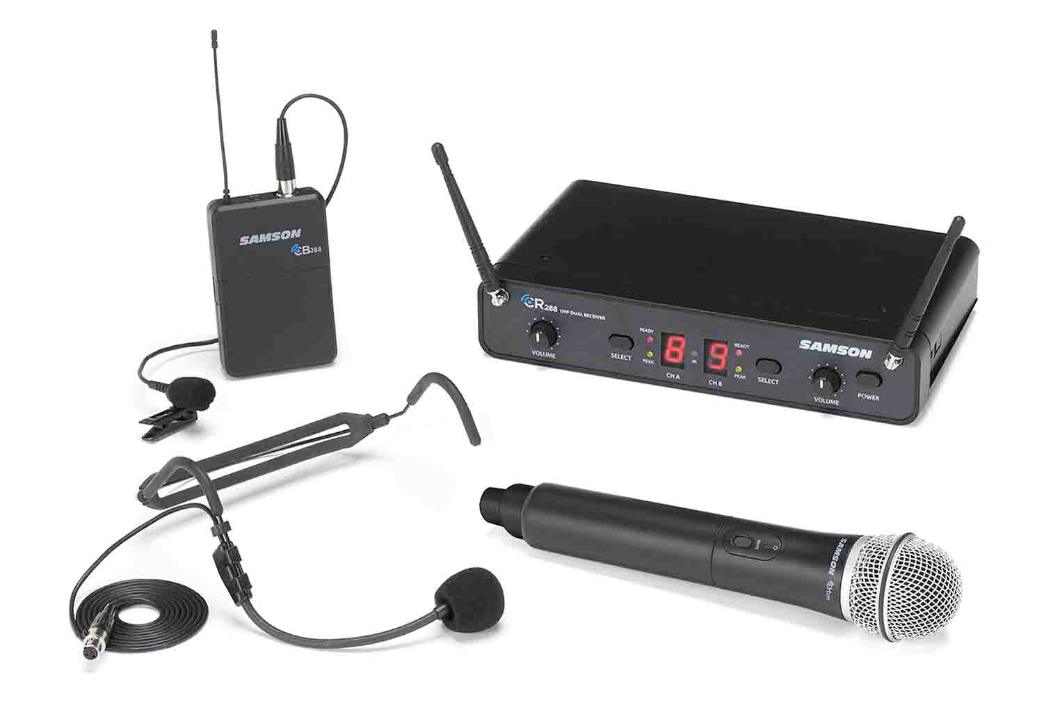 Samson SWC288 Concert 288 Dual Channel Wireless System - Hollywood DJ