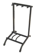 OnStage GS7361 3-Space Foldable Multi-Guitar Rack - Black - Hollywood DJ