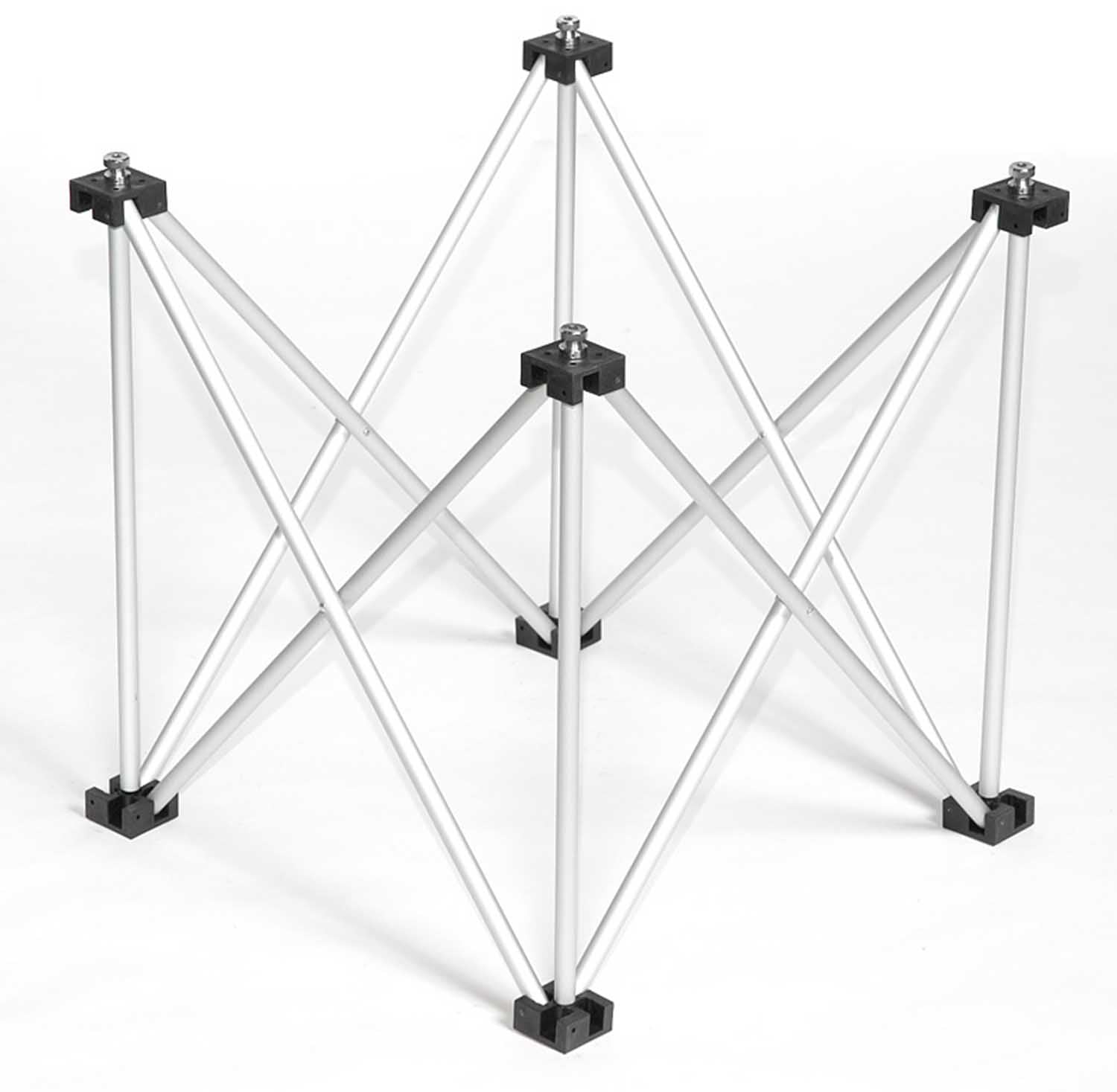 Intellistage IST4X24, 24 Inches High Equilateral Triangle Riser 4' x 4' Folding Stage Platform - Hollywood DJ