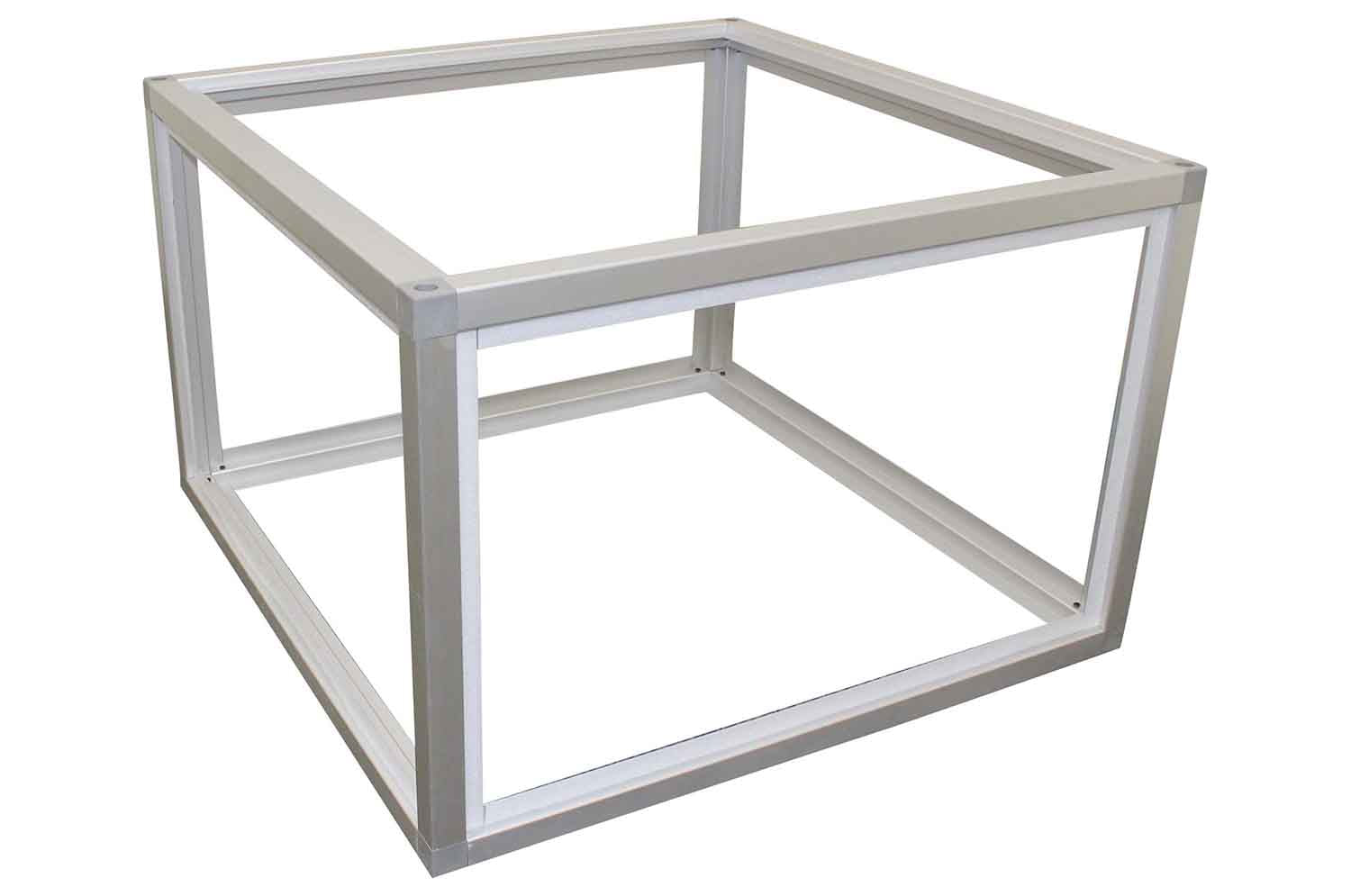 ProX XSA-2X2-24 LUMOStage High Acrylic Platform Riser Section with Clamps and 4 Side Acrylic Covers - 2 Foot X 2 Foot X 24 Inch - Hollywood DJ