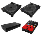 Pioneer DJ PLX-CRSS12 Hybrid Turntable Package with S5 DJ Mixer and Flight Coffin Case by Pioneer DJ