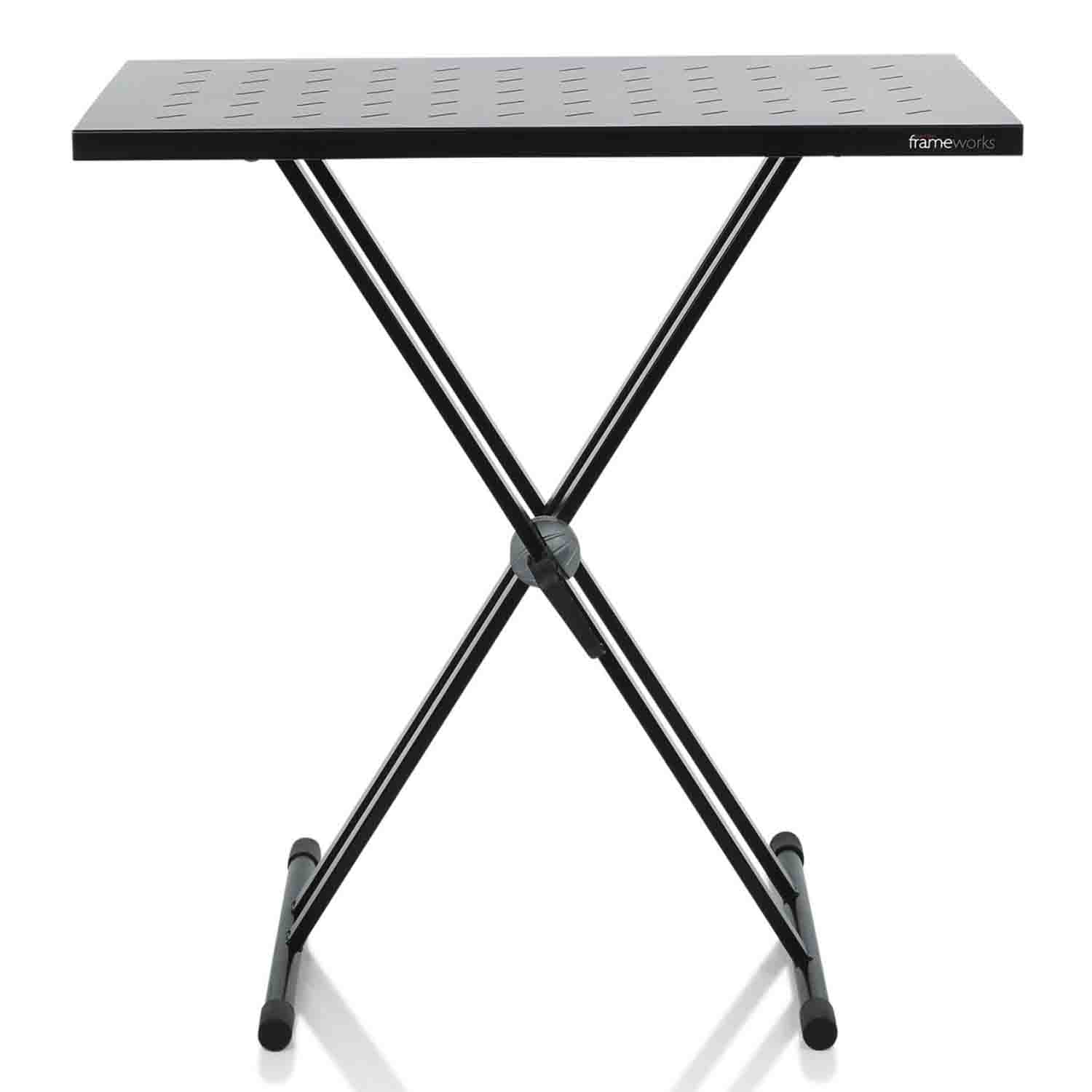 Gator Frameworks GFW-UTL-XSTDTBLTOPSET Utility Table Top and X Style Keyboard Stand Set - Hollywood DJ