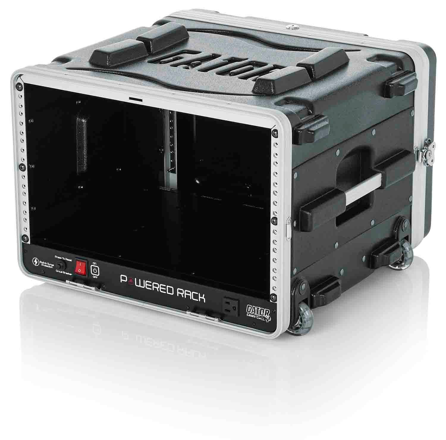 Gator Cases GRR-6PL-US Powered Rolling Molded 6U Rack Case - Hollywood DJ