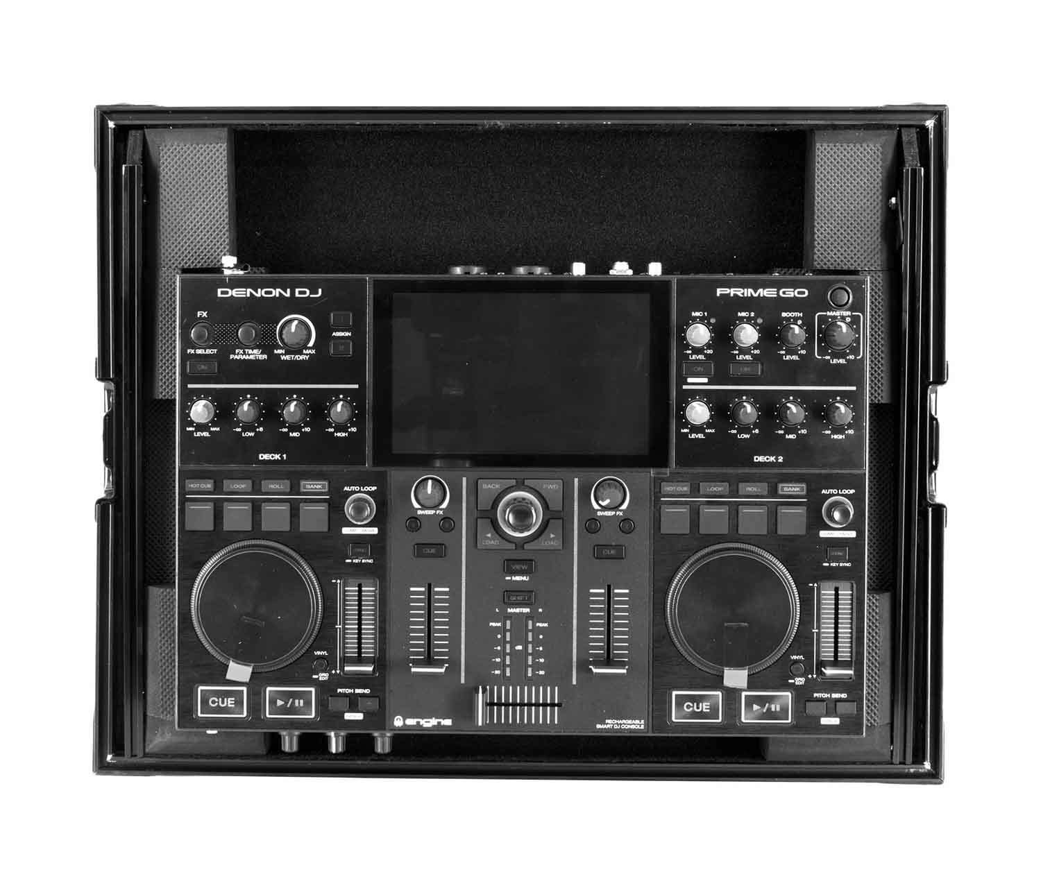 B-Stock: Odyssey FRGSPRIMEGOBL Black Label Case with Glide Style Laptop Platform for Denon DJ Prime GO - Hollywood DJ