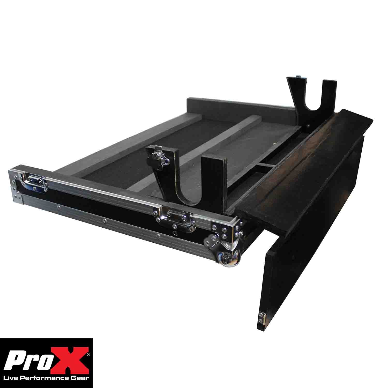 ProX XS-AHQU32DHW DJ Flight Case for Allen and Heath QU-32 Digital Mixer with Doghouse and Wheels ProX Cases