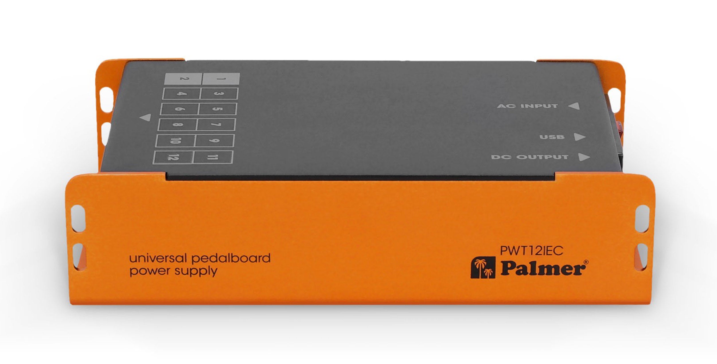 Palmer PWT 12 IEC, Universal Pedalboard Power Supply with USB by Palmer