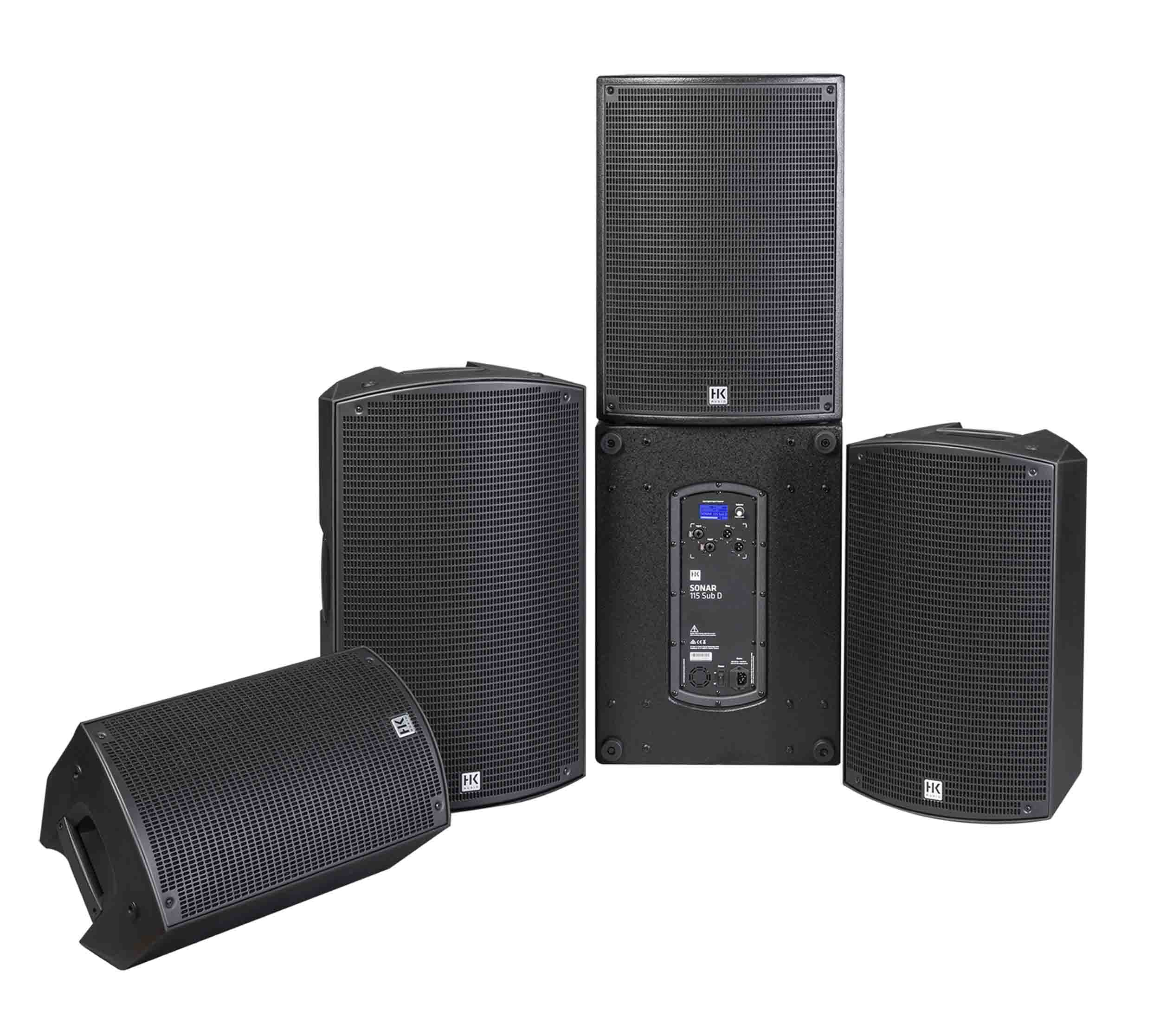 HK Audio SONAR112XI, 2-Way 1200W 12-Inch Powered Speaker - Hollywood DJ