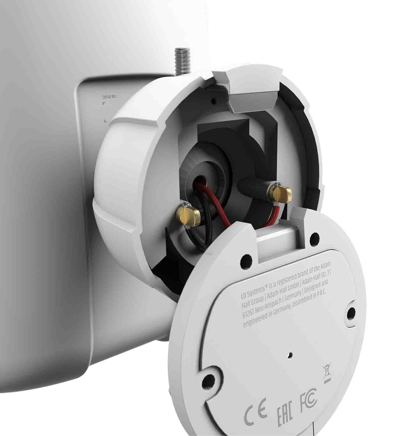 LD Systems DQOR 5 T W, 5" Two-Way Passive In/Out Door Installation Loudspeaker 16 Ohm, 70/100 V - White, Pair - Hollywood DJ