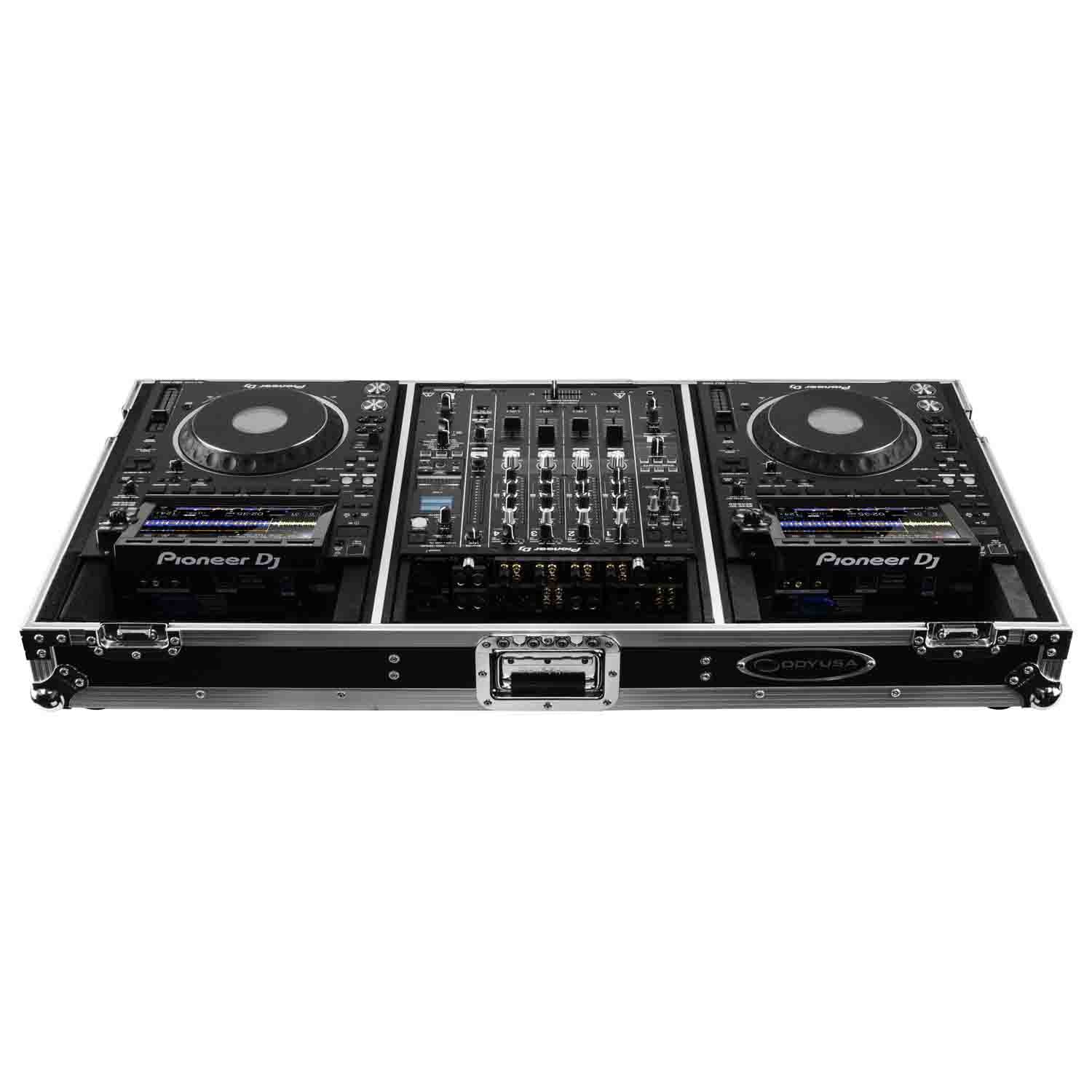 Odyssey FZ12CDJWXD2 Extra Deep DJ Coffin Case for 12″ Format DJ Mixer and Two Media Players - Hollywood DJ