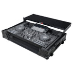 ProX XS-XDJRX3WLTBL Flight Case for Pioneer XDJ-RX3, DDJ-REV5 DJ Controller with Laptop Shelf 1U Rack Space and Wheels Black Finish - Hollywood DJ