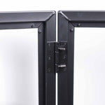 ProX XF-LUNA BLK, DJ Facade 5 Panel Curved with Black White Scrim Kit Black Hardware by ProX Cases