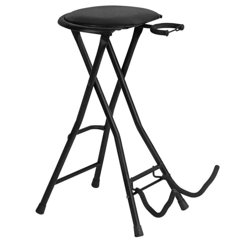 Onstage DT7500 Guitarist Stool with Integrated Guitar Stand - Hollywood DJ