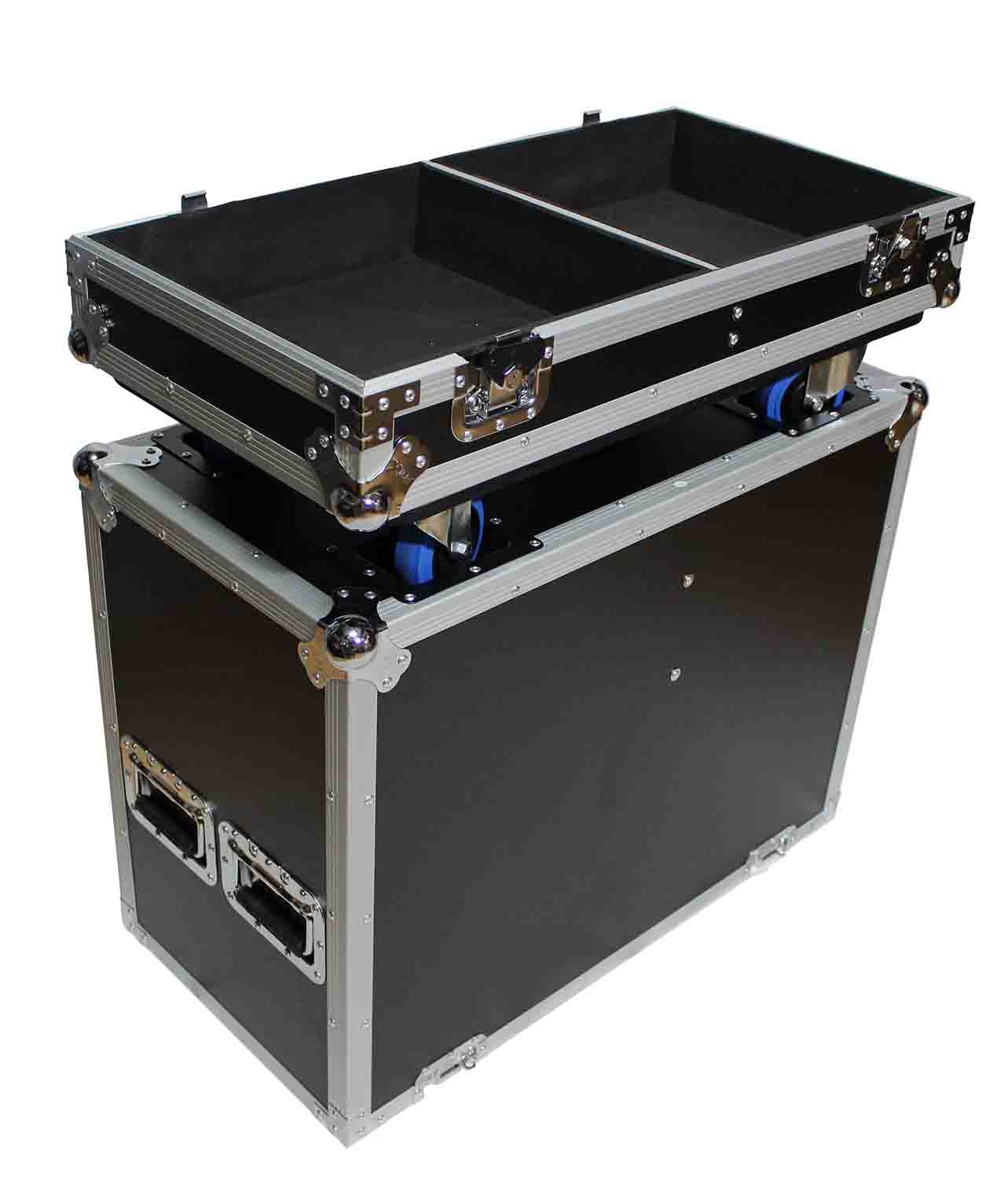 ProX X-RCF-HD32A Flight Case for 2x RCF HD 32-A Two Way Speaker with 4-inch Wheels - Hollywood DJ