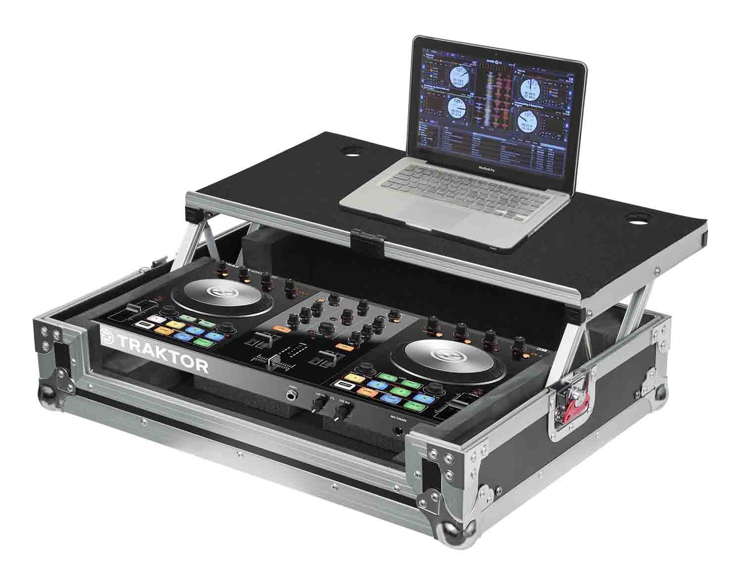 Gator Cases G-TOURDSPUNICNTLC Road Case for Small Sized DJ Controllers with Sliding Laptop Platform - Hollywood DJ