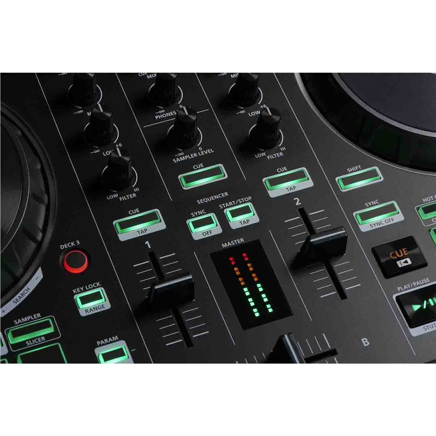 Roland DJ-202, 2-Channel, 4 Deck DJ Controller for Serato DJ Lite - Hollywood DJ