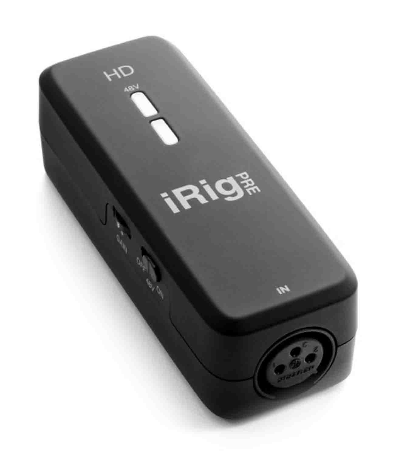 IK Multimedia iRig Pre HD-High Definition Microphone Interface for iPhone, iPad and Mac - Hollywood DJ