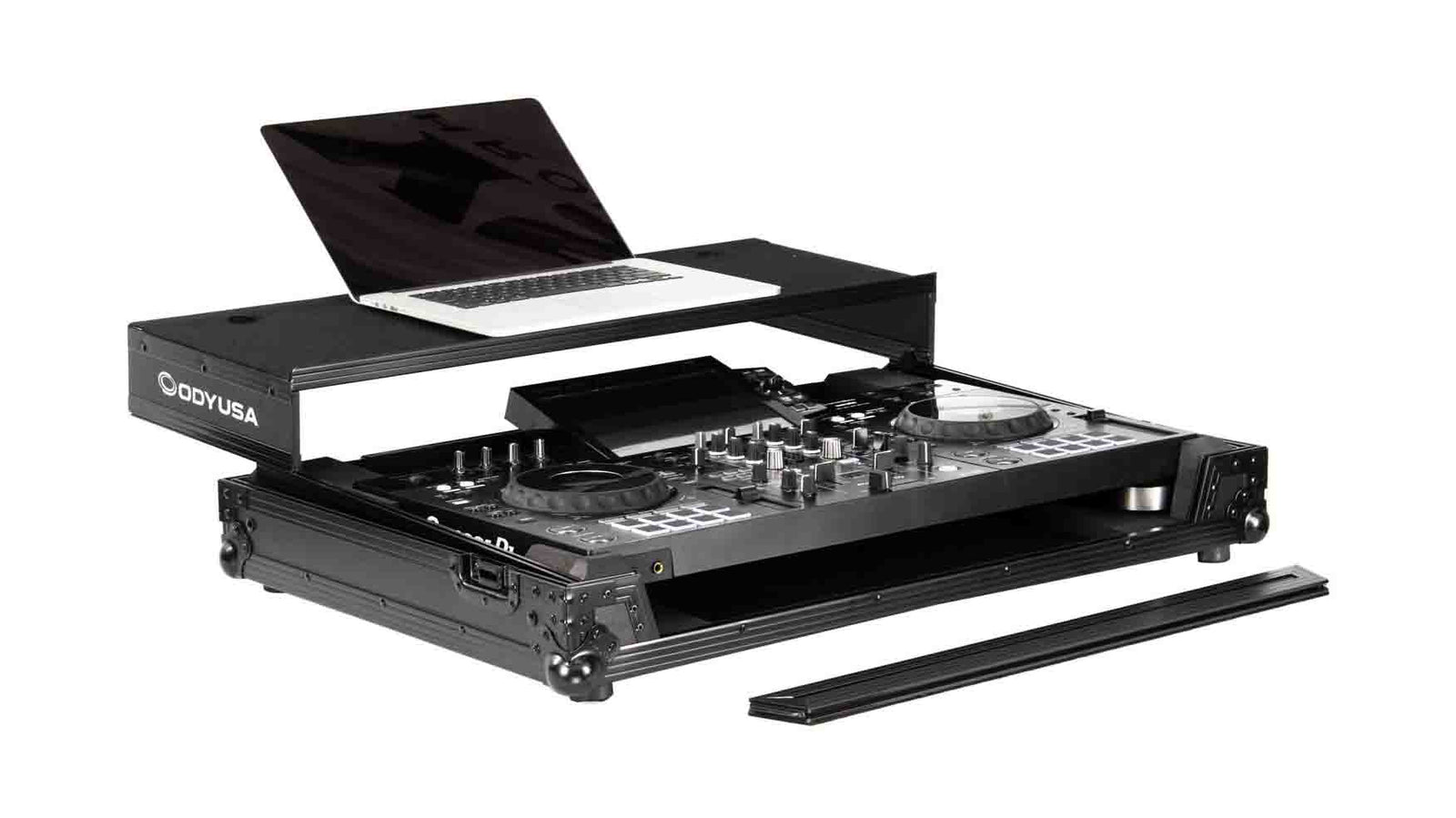 Odyssey FZGSPIXDJRX3WBL Black Label Glide Style Flight Case with Wheels for Pioneer XDJ-RX3 - Hollywood DJ