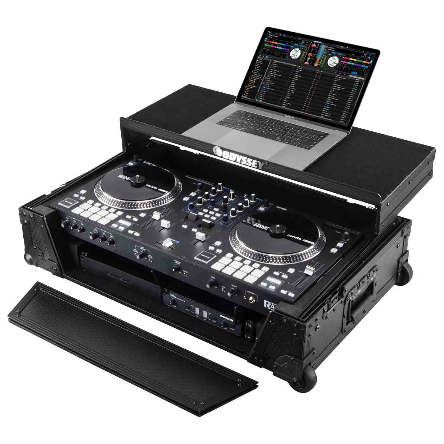 Odyssey 810264 Glide Style 1U Case for Rane ONE DJ Controller with Wheels - Hollywood DJ