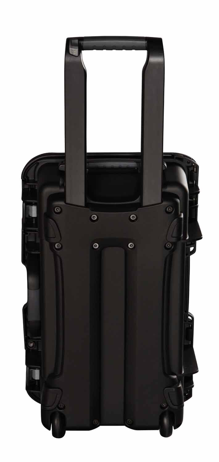 Gator Cases GU-2011-07-WPDV Waterproof Injection Molded Case with Pullout Handle and Inline Wheels - 20.5″X11.3″X7.5″ - Hollywood DJ