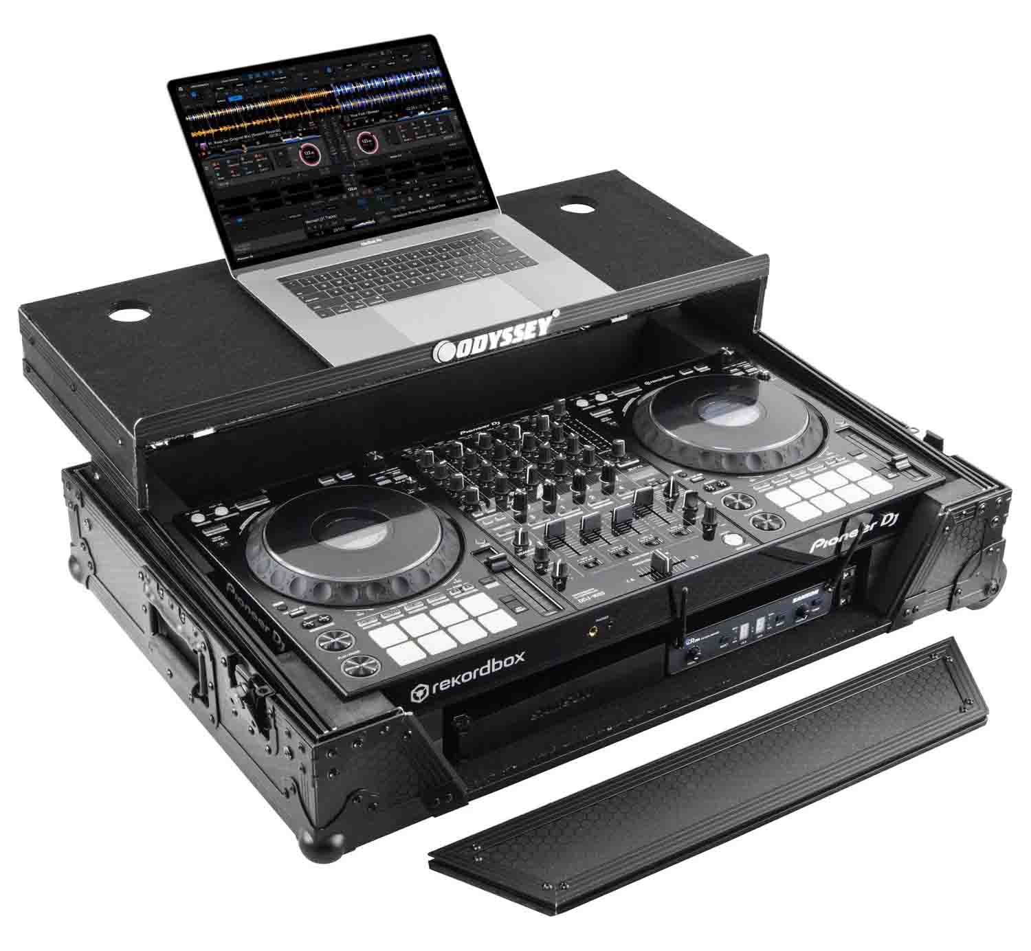 Odyssey 810271 Glide Style 1U Case for Pioneer DDJ-1000 DJ Controller with Wheels - Hollywood DJ