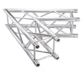 Global Truss SQ-4120, Two Way 60 Degree F34 Square Truss Corner - Silver - Hollywood DJ