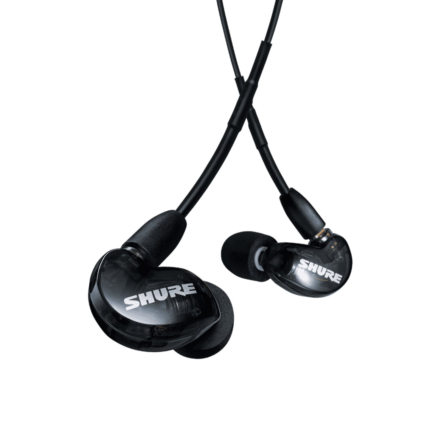 Shure SE215-K+UNI Black Sound Isolating Earphones With Universal 3.5 mm Earphone Communication Cable - Hollywood DJ