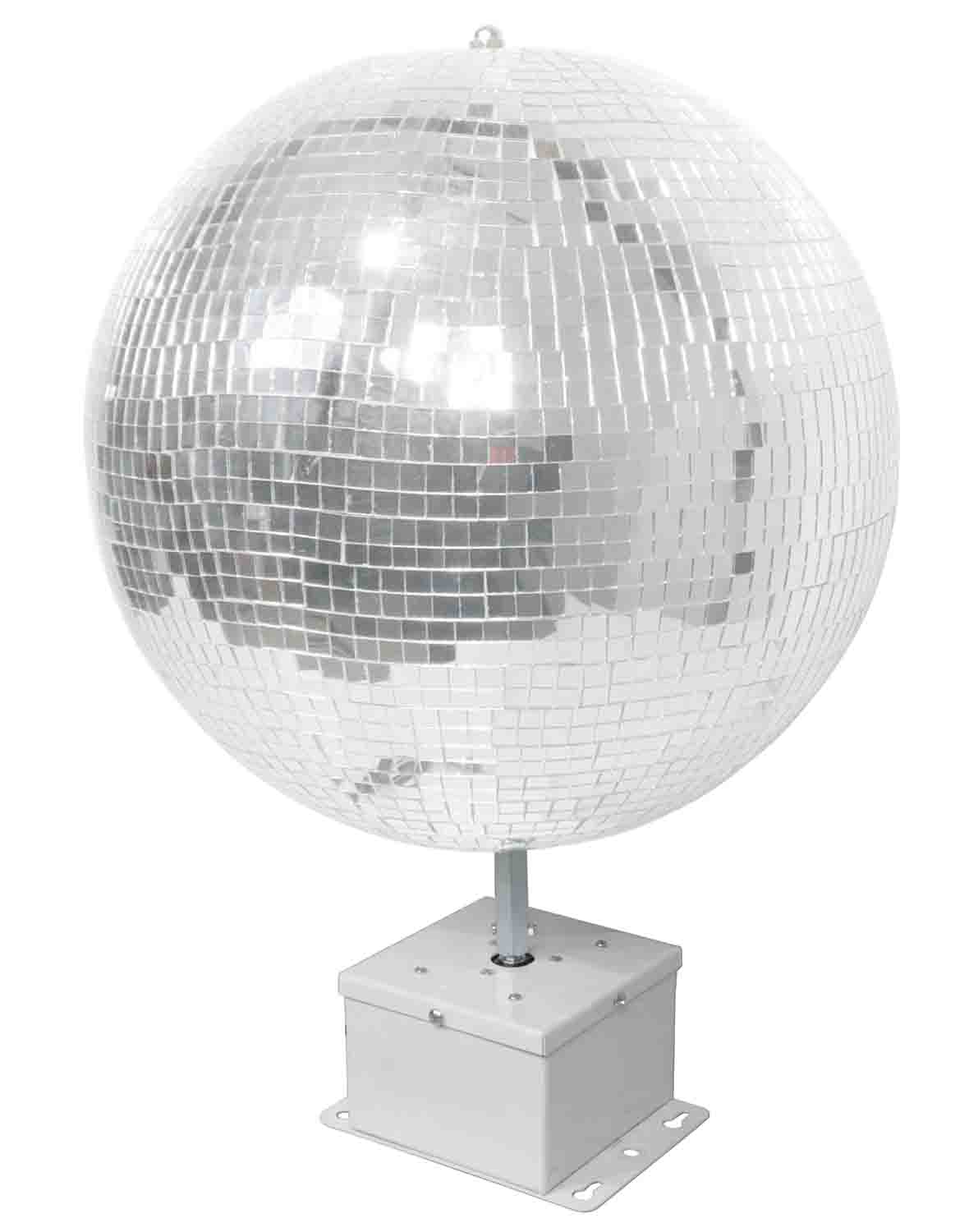 ProX X-MOTOS-WH Motos Universal Mirror Ball Oscillating 1RPM Motor Mounts up to 30" - White Finish - Hollywood DJ
