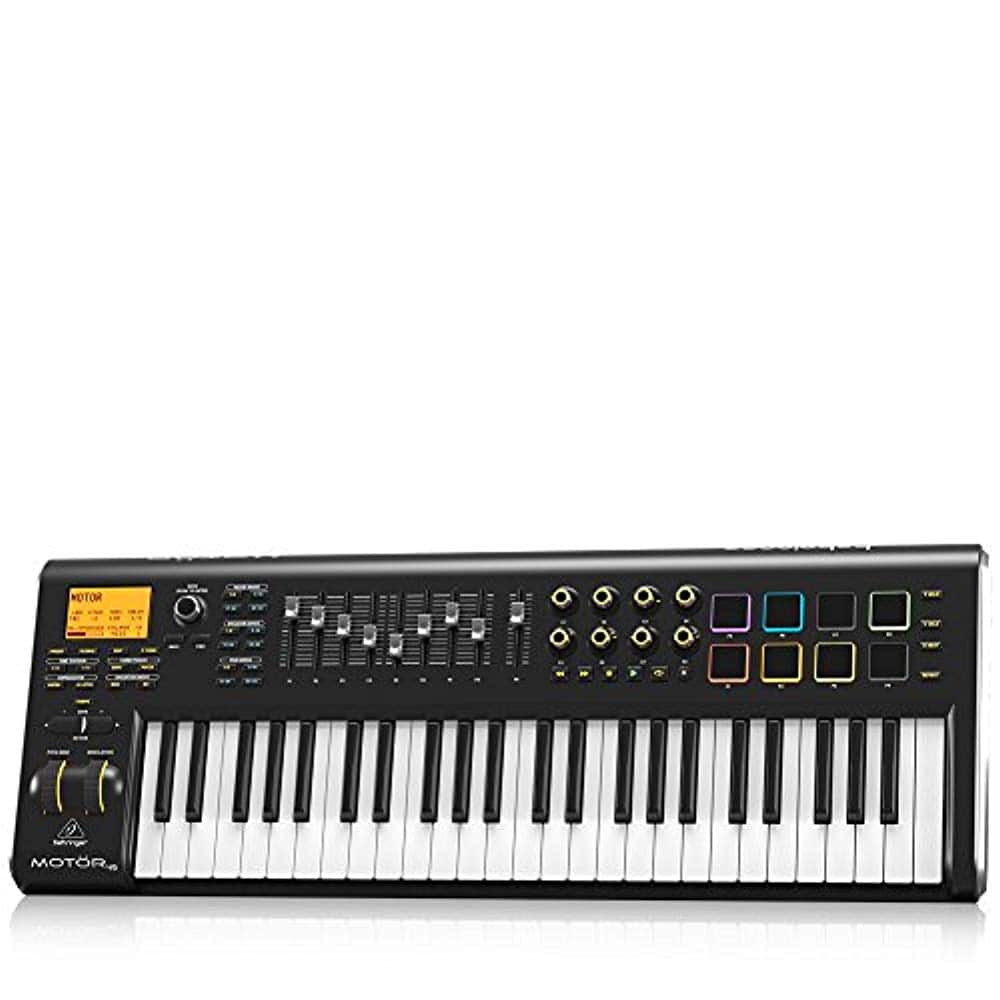 Behringer MOTOR-49, 49 Key USB/MIDI Master Controller Keyboard - Hollywood DJ