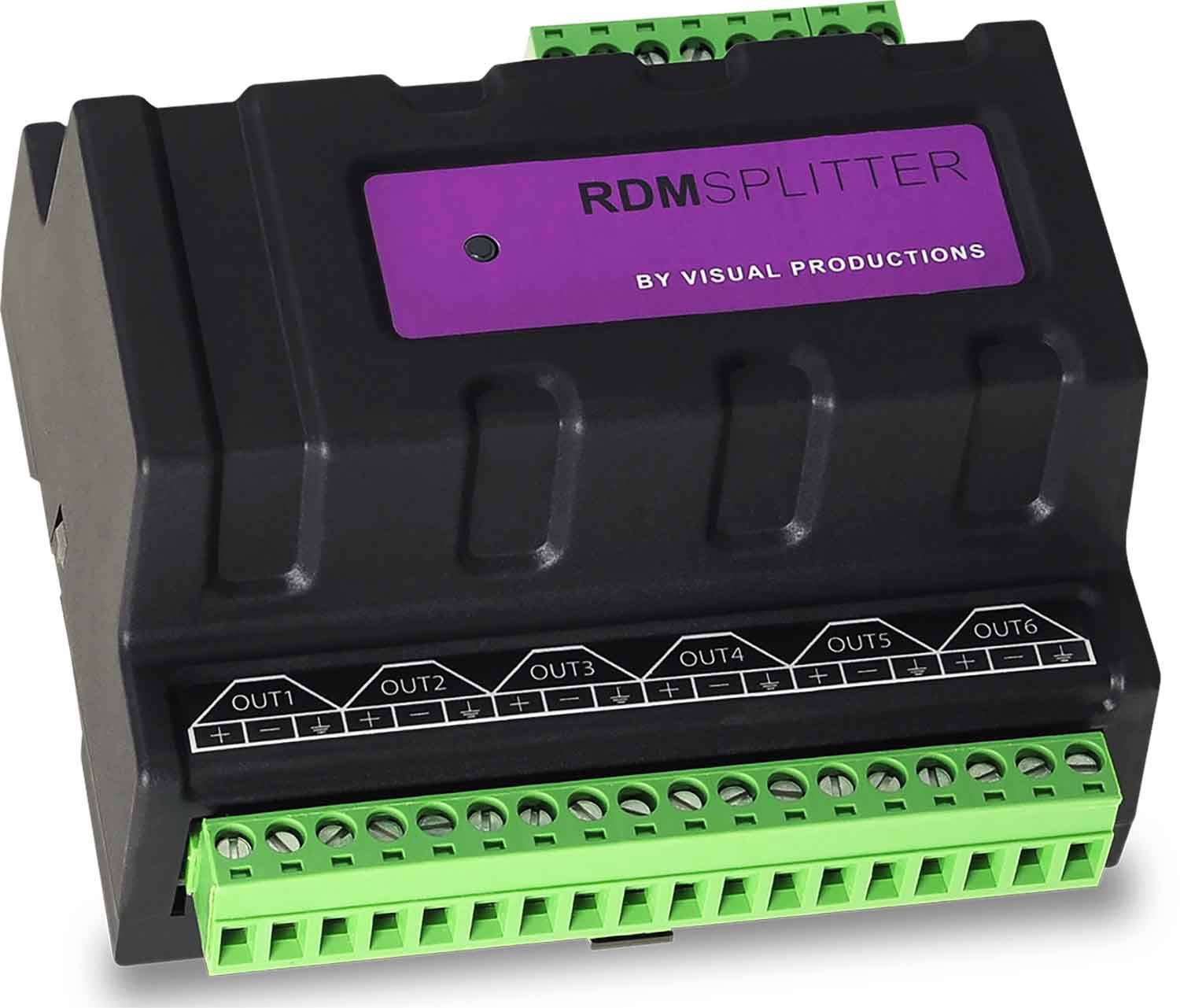 Visual Productions RDM Splitter DIN rail DMX+RDM Splitter and Booster - Hollywood DJ