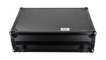 Odyssey FZGSPIDDJ8001BL Black Pioneer DDJ-800 Flight Case with Bottom 1U Rack Space and Glide Platform - Hollywood DJ