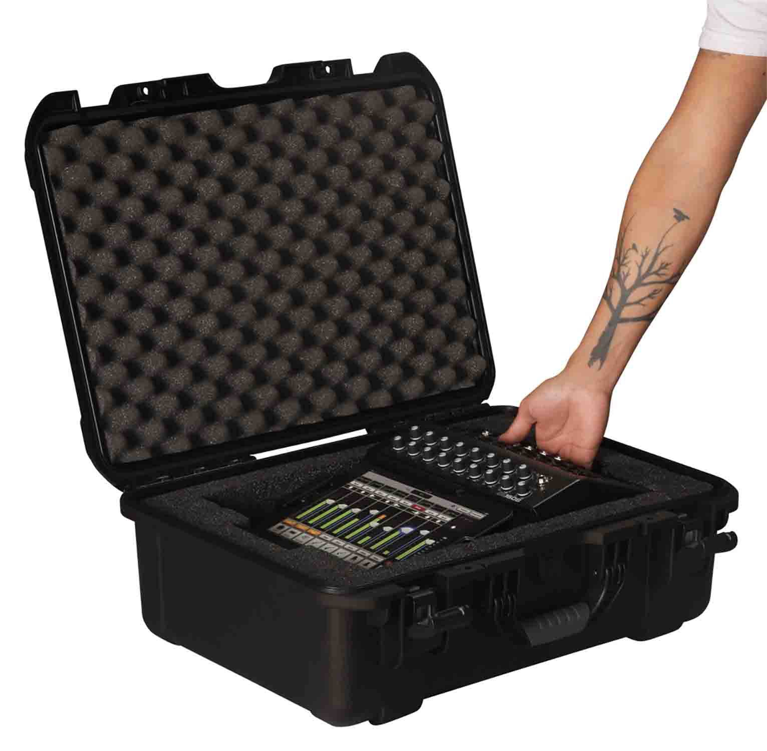 Gator Cases GMIX-DL1608-WP Molded DJ Case for Mackie DL1608 Mixing Console - Black - Hollywood DJ